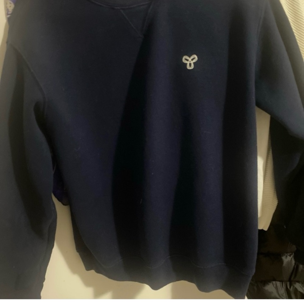Navy Blue TNA logo sweatshirt euc S